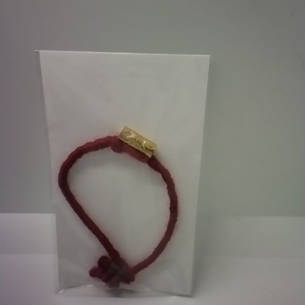 Lorena Espinoza Design Red Bracelet with Gold Accent